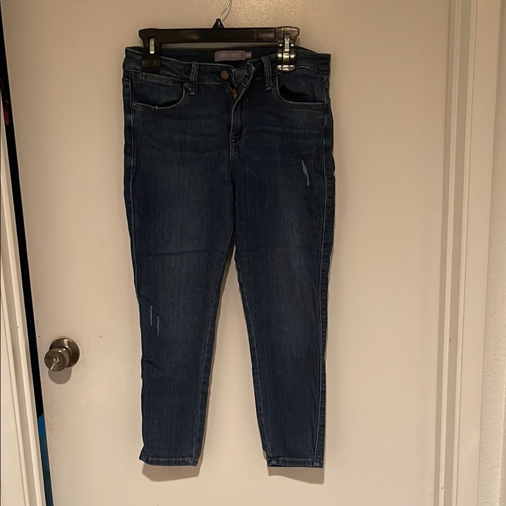 Just USA Blue Ankle Cropped Jeans